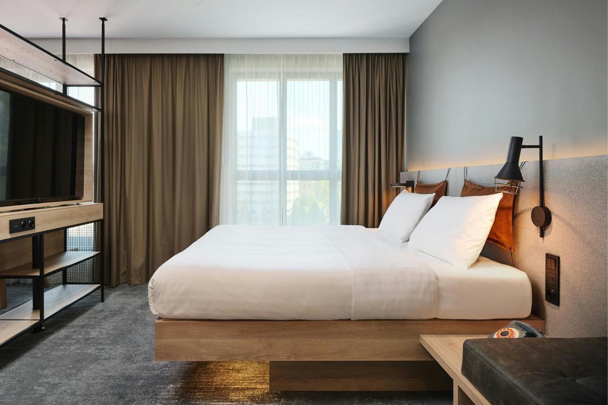 Family Queen Room with Sofa Bed and Partial City View
